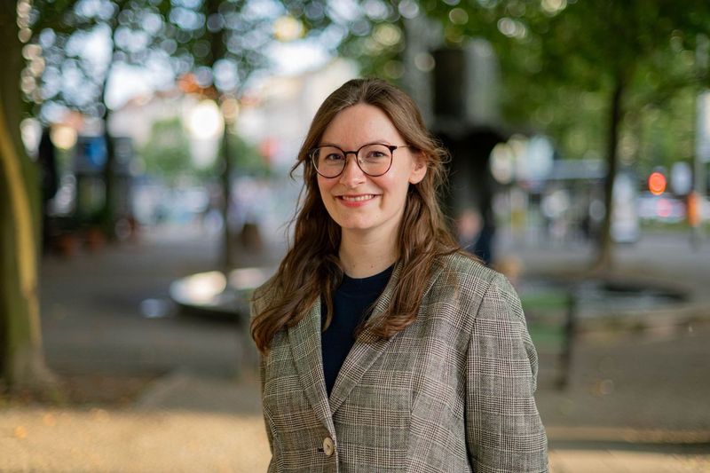 Portrait of Tatjana Romig outdoors in Berlin